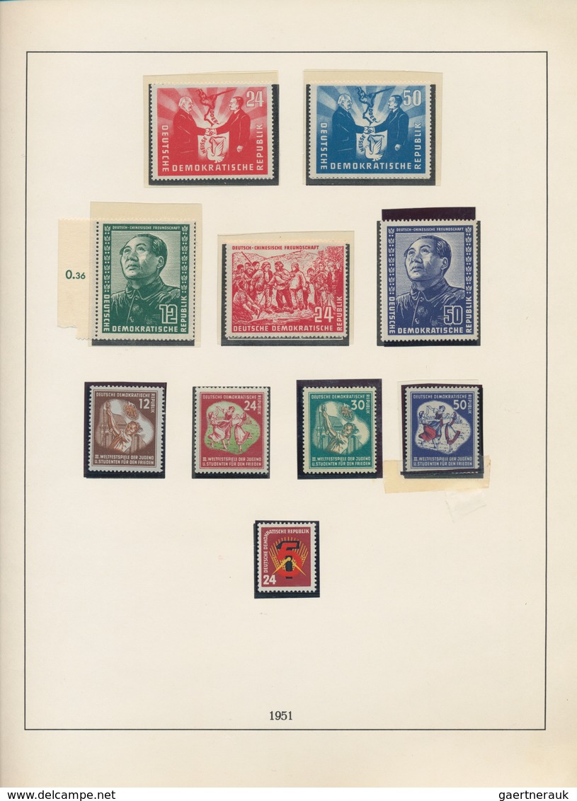 DDR: 1949 - 1970, Augenscheinlich Komplette Postfrische Sammlung Im Dicken Lindner-Vordruck, Mit All - Collections