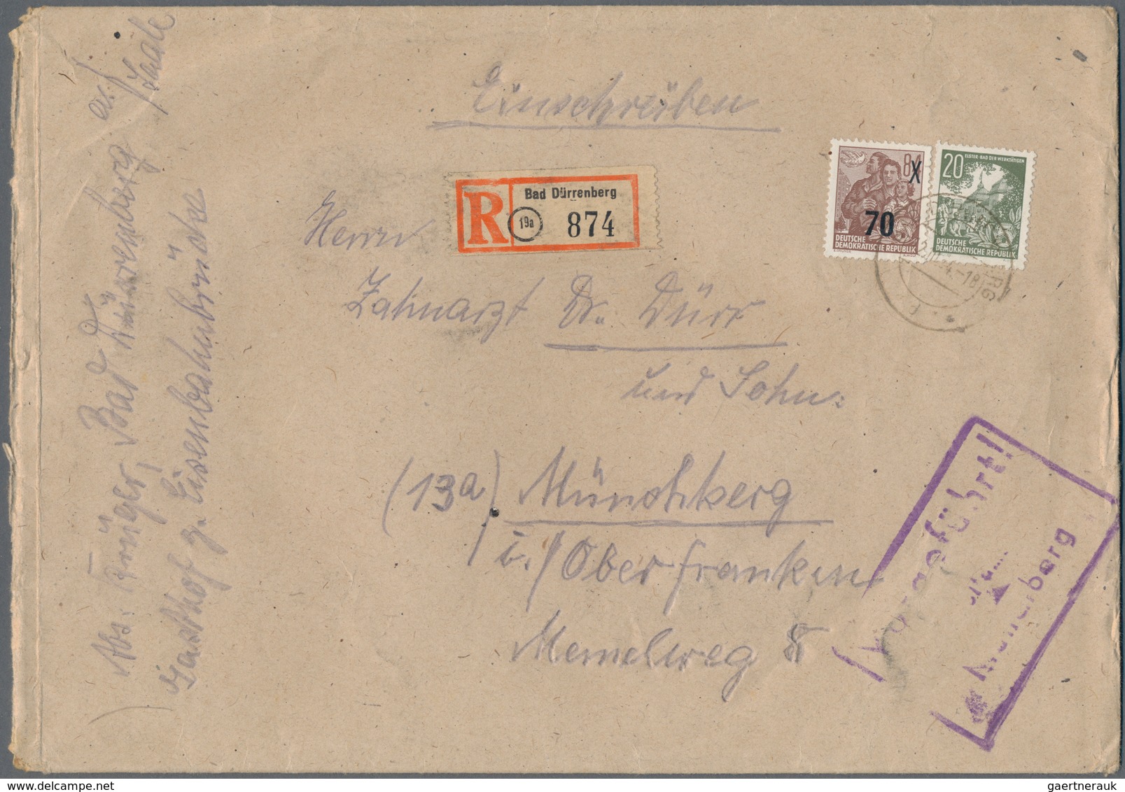 DDR: 1949/1961, Vielseitiger Posten Von Ca. 380 Briefen Und Karten Aus Alter Familien-Korrespondenz, - Colecciones