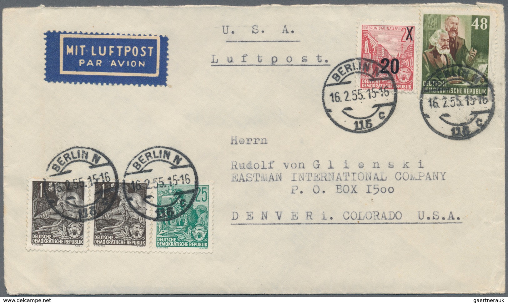 DDR: 1949/1961, Vielseitiger Posten Von Ca. 380 Briefen Und Karten Aus Alter Familien-Korrespondenz, - Collections