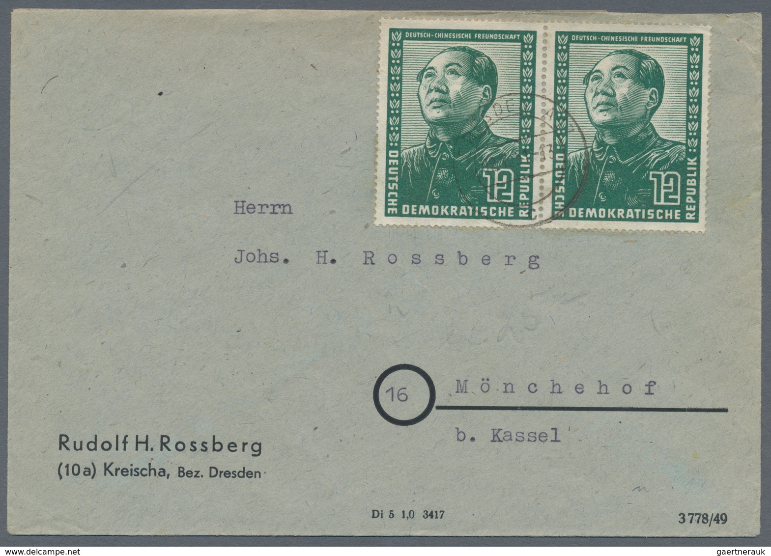 DDR: 1949/2019, Umfassende Sammlung Von Ca. 2.180 Briefen Und Karten Ab Etwas SBZ Allg.Ausgabe, Auge - Collections