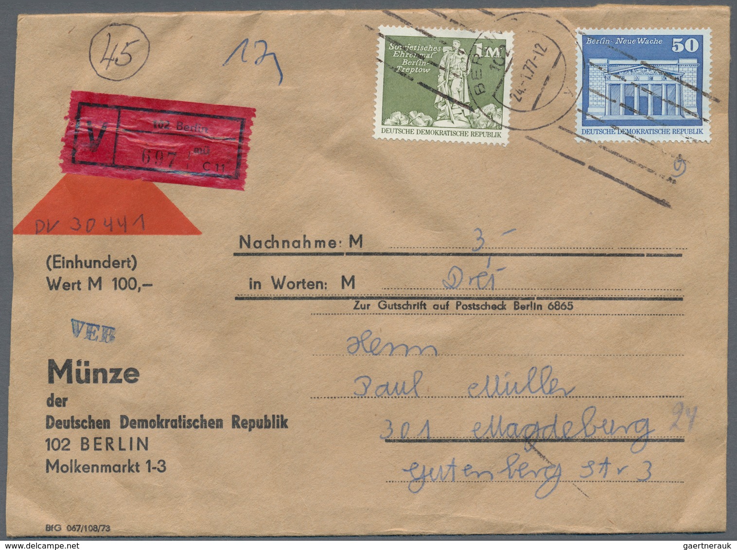 DDR: 1949/2019, umfassende Sammlung von ca. 2.180 Briefen und Karten ab etwas SBZ Allg.Ausgabe, auge