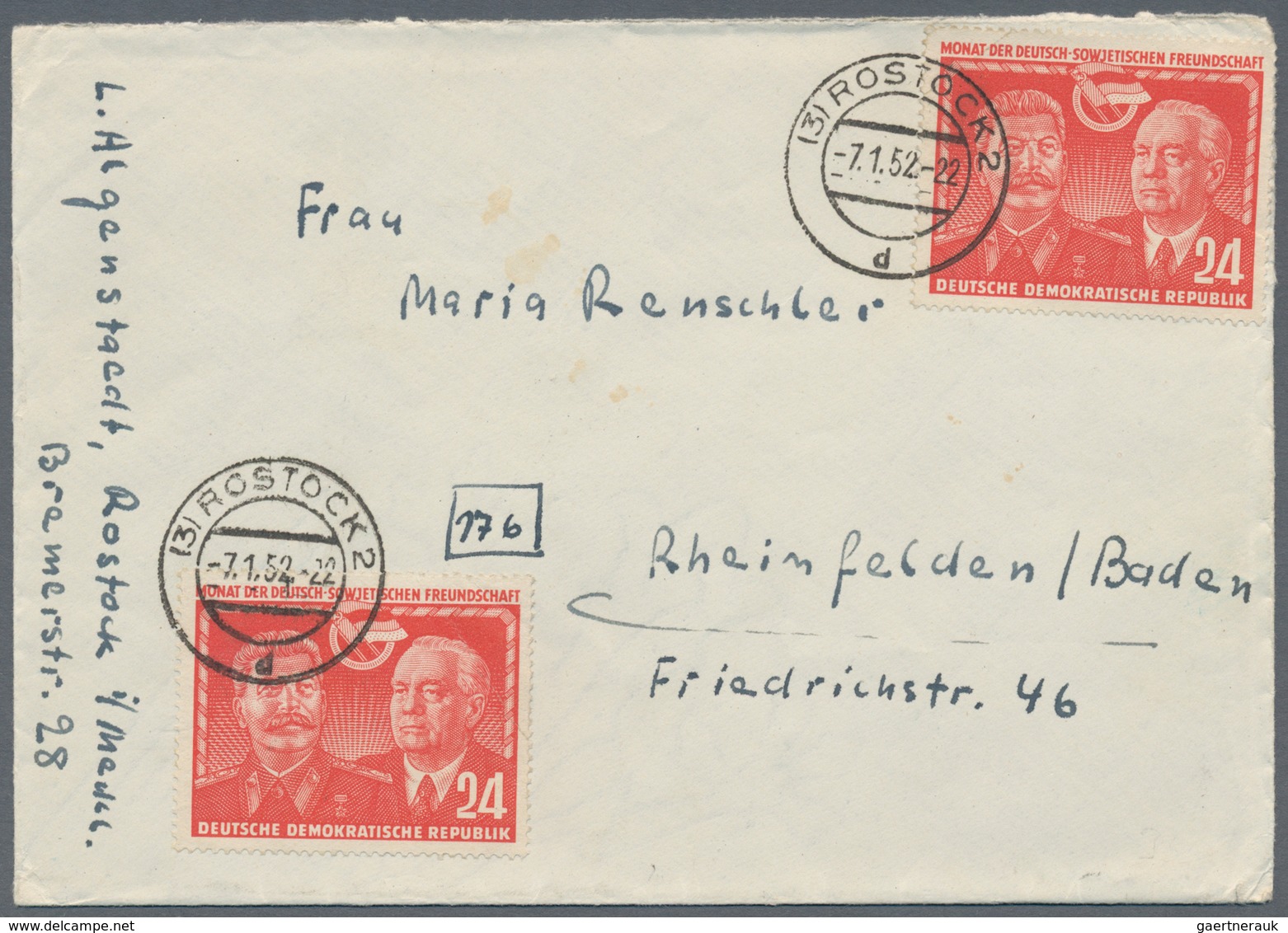 DDR: 1949/2019, umfassende Sammlung von ca. 2.180 Briefen und Karten ab etwas SBZ Allg.Ausgabe, auge