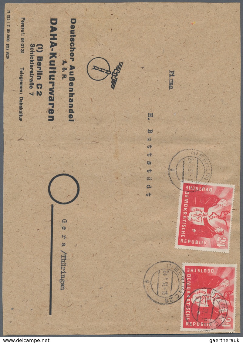 DDR: 1949/2019, umfassende Sammlung von ca. 2.180 Briefen und Karten ab etwas SBZ Allg.Ausgabe, auge