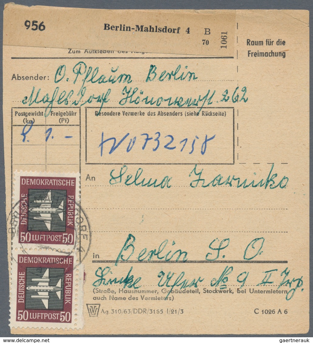 DDR: 1949/2019, umfassende Sammlung von ca. 2.180 Briefen und Karten ab etwas SBZ Allg.Ausgabe, auge