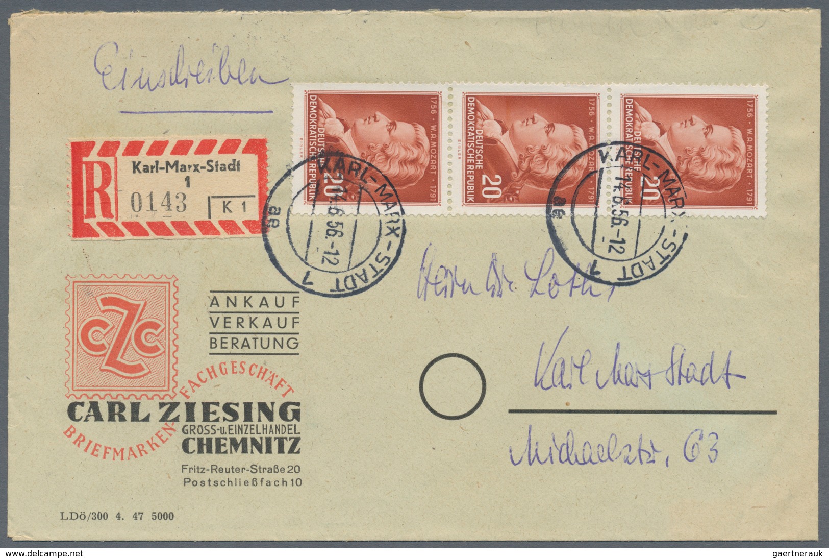 DDR: 1949/2019, umfassende Sammlung von ca. 2.180 Briefen und Karten ab etwas SBZ Allg.Ausgabe, auge