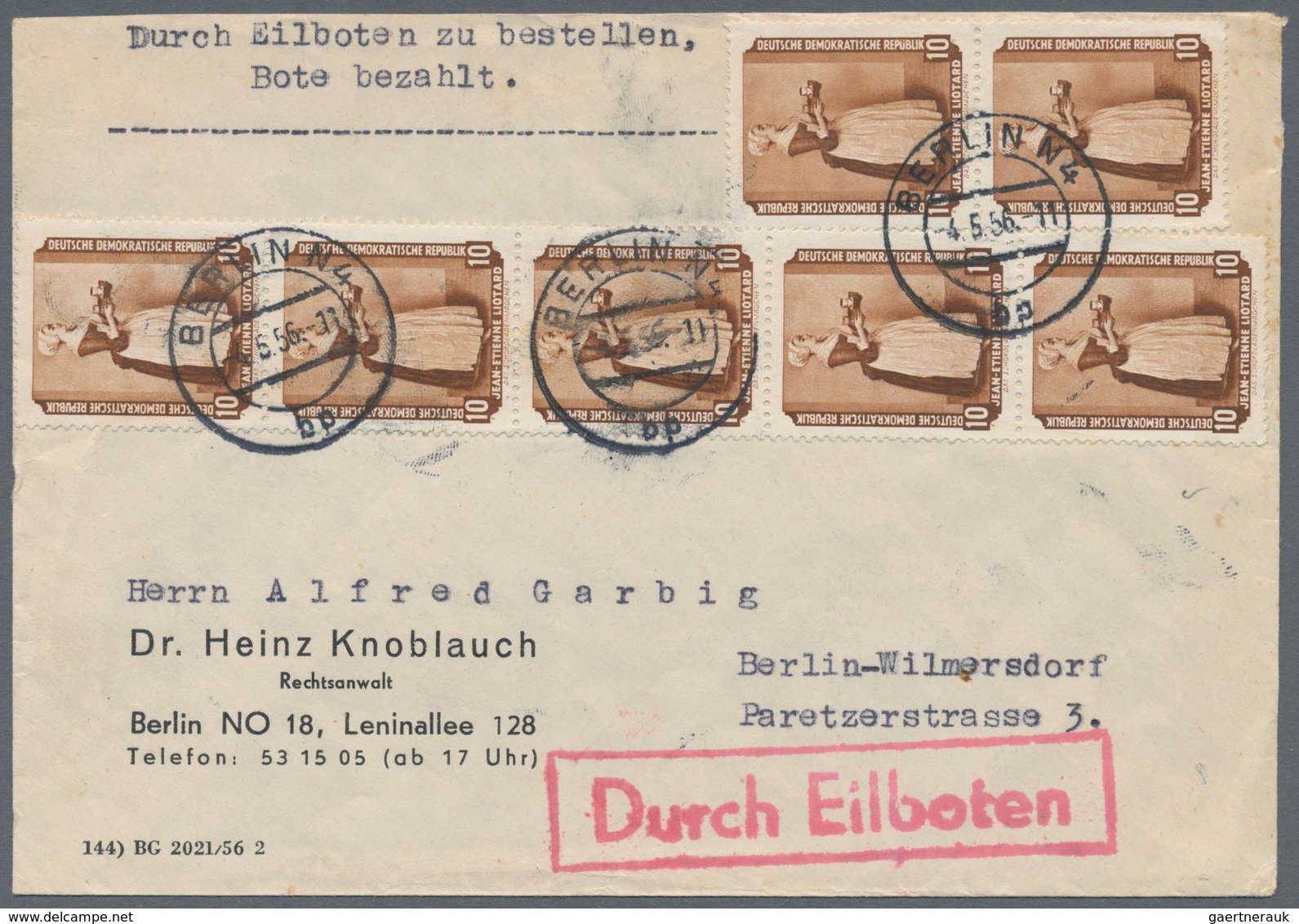 DDR: 1949/2019, umfassende Sammlung von ca. 2.180 Briefen und Karten ab etwas SBZ Allg.Ausgabe, auge
