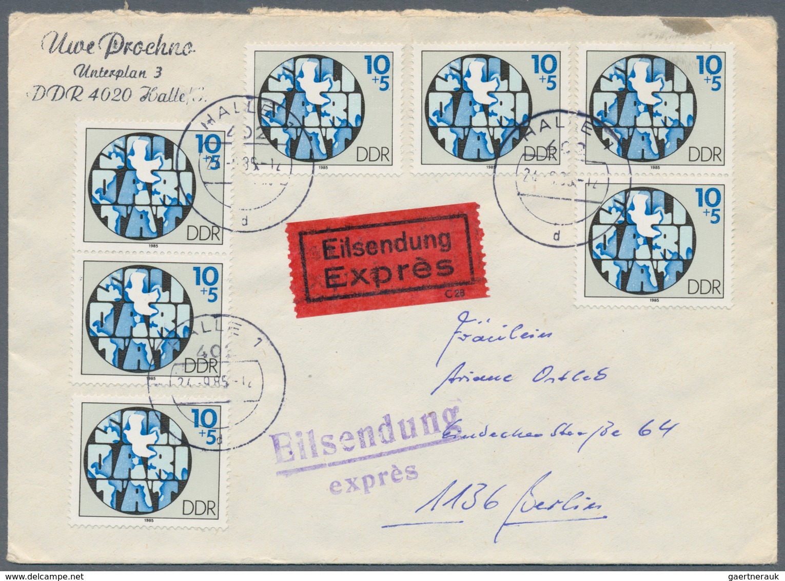DDR: 1949/2019, umfassende Sammlung von ca. 2.180 Briefen und Karten ab etwas SBZ Allg.Ausgabe, auge