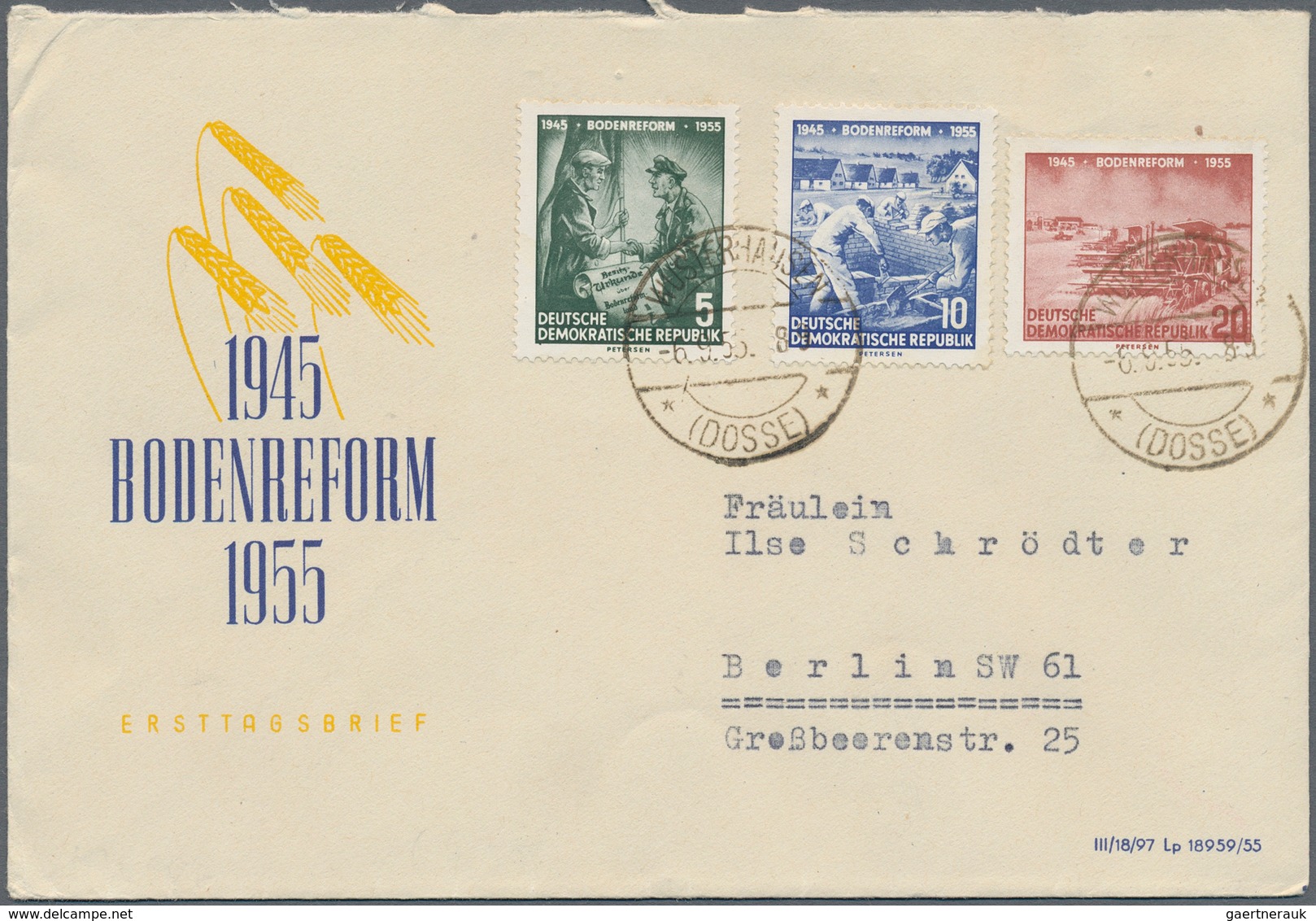 DDR: 1955/1990, Partie Von Ca. 150 Briefen, Karten Und Ganzsachen, Dabei Privat-GA, Interessante Ver - Colecciones