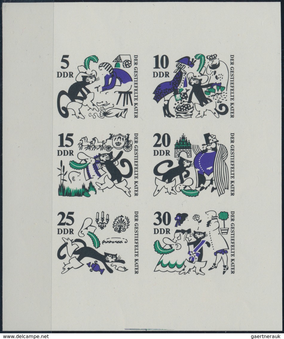 DDR: PHASENDRUCKE: 1968/70 Ca., Nette Partie Von Gesamt 8 Geschnittenen Phasendrucken Wie Folgt: 143 - Collections