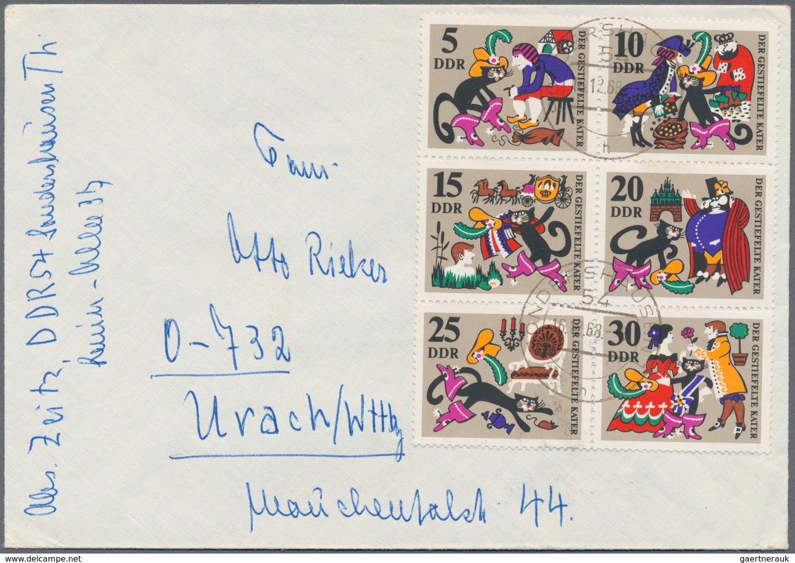 DDR - Zusammendrucke: 1955/1990, Reichhaltiger Und Vielseitiger Bestand Von Ca. 540 Briefen Und Kart - Se-Tenant