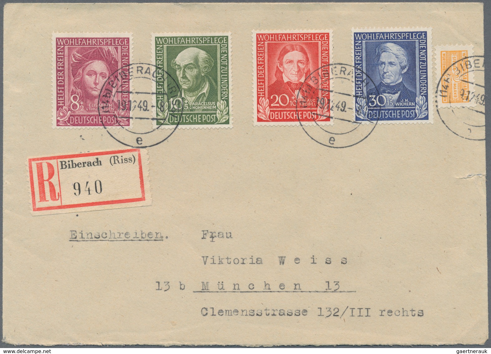 Bundesrepublik Und Berlin: 1948/1961, Partie Von 60 Briefen Und Karten, Dabei Etliche Nette Frankatu - Collections