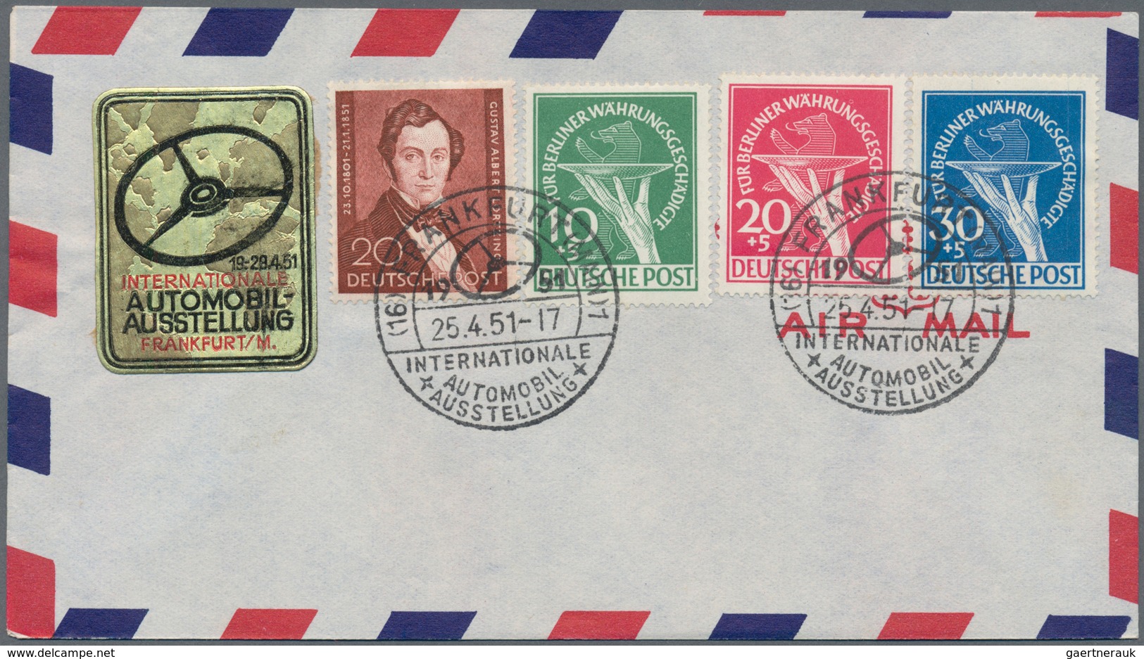 Bundesrepublik Und Berlin: 1948/1961, Partie Von 60 Briefen Und Karten, Dabei Etliche Nette Frankatu - Collections
