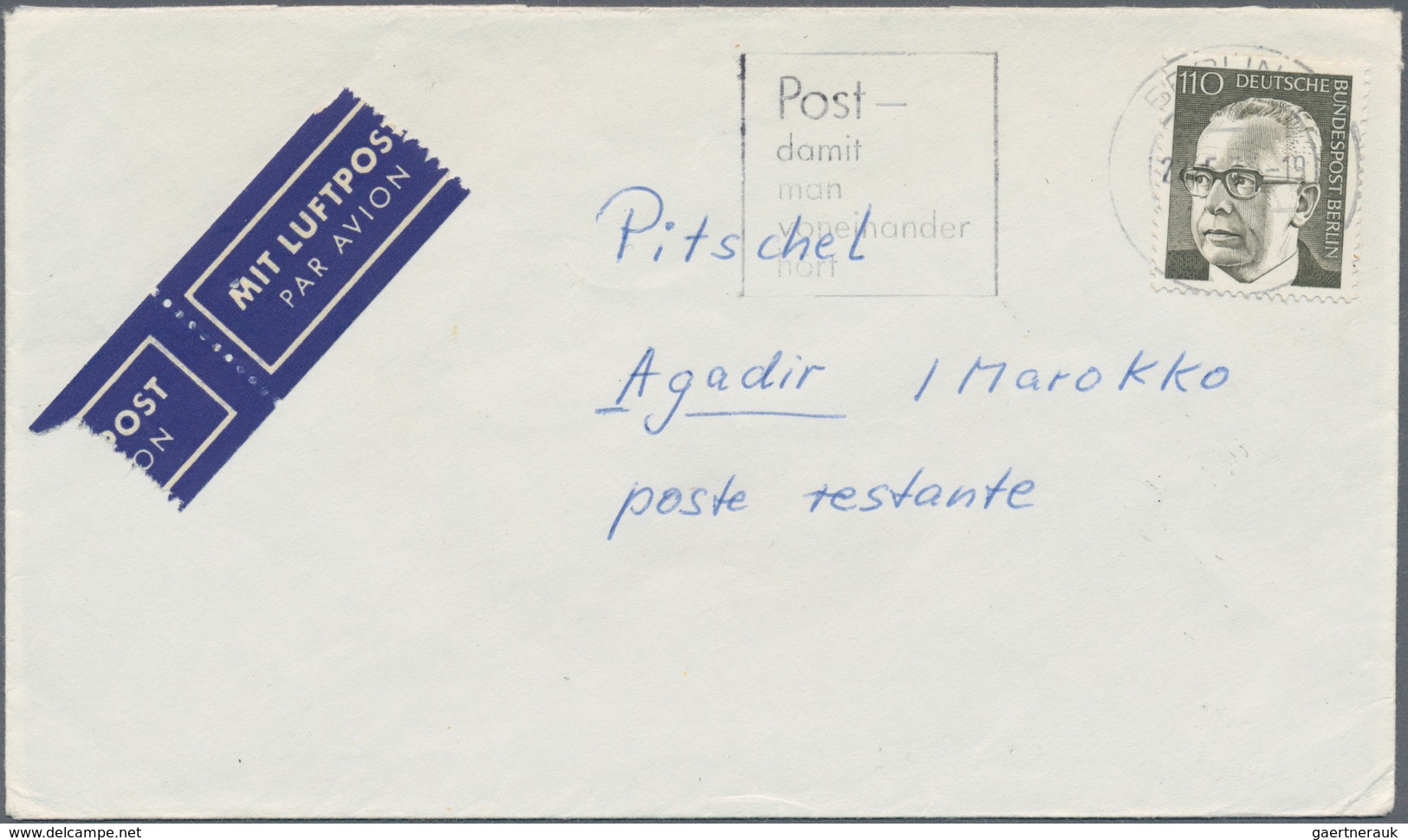 Berlin: 1945/1990, Umfassende Sammlung Von Ca. 1.420 Briefen Und Karten Ab Einigen Vorläufern Bis Hi - Lettres & Documents
