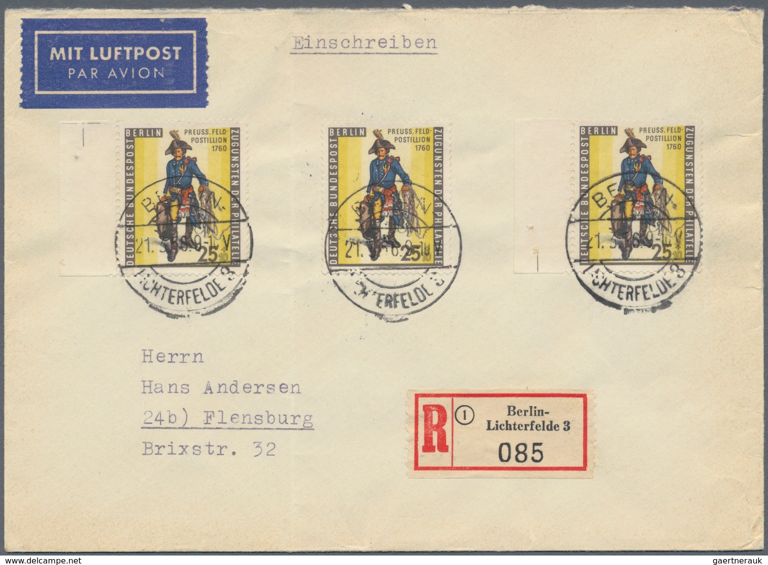 Berlin: 1945/1990, umfassende Sammlung von ca. 1.420 Briefen und Karten ab einigen Vorläufern bis hi