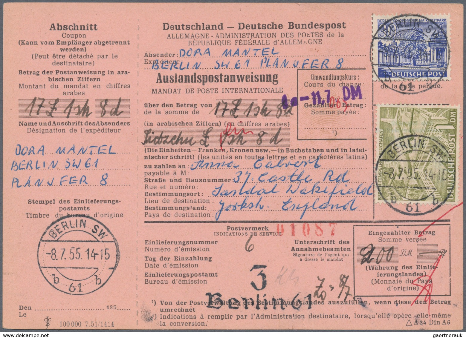 Berlin: 1945/1990, umfassende Sammlung von ca. 1.420 Briefen und Karten ab einigen Vorläufern bis hi