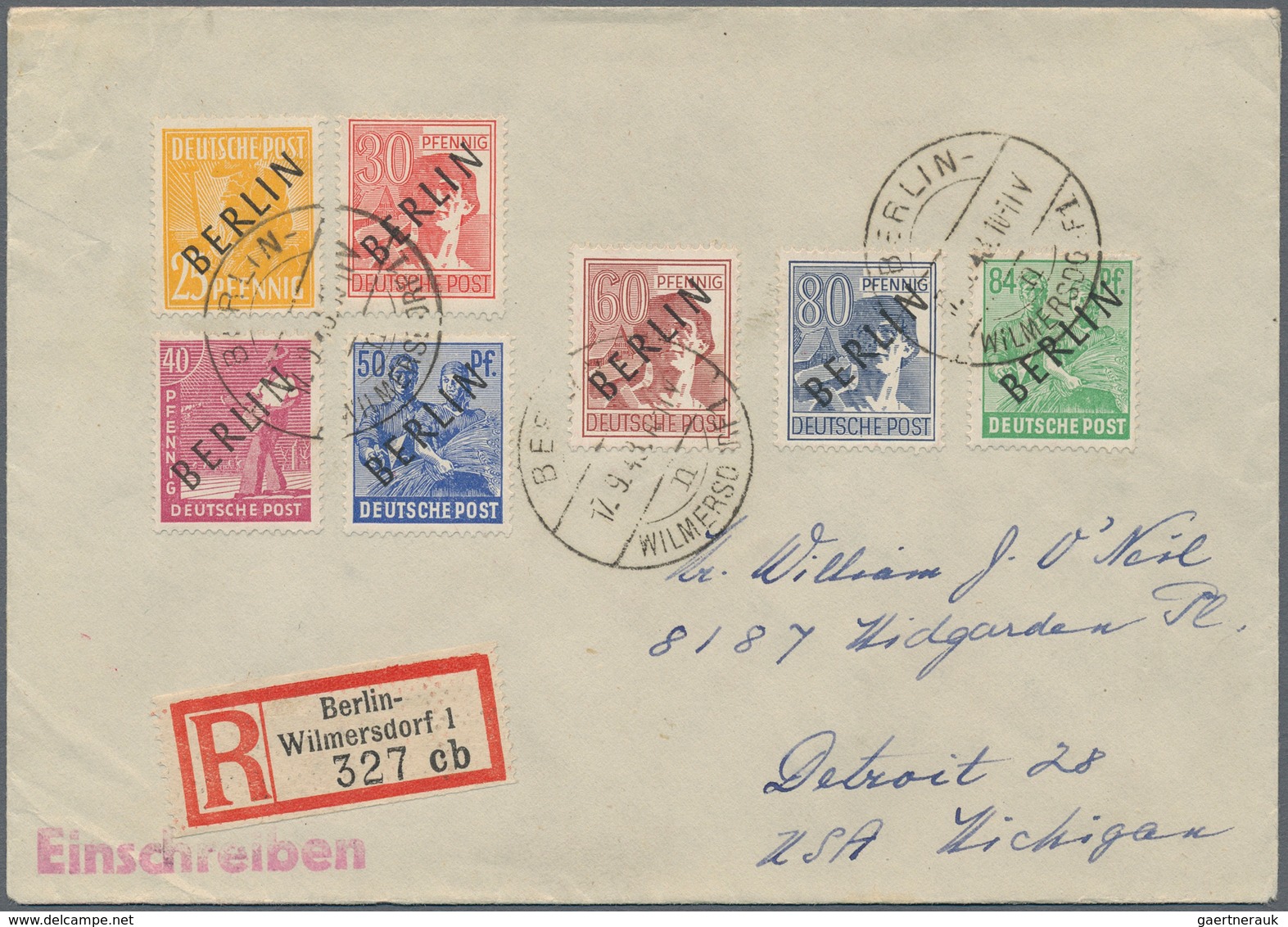 Berlin: 1948-1990, Netter Posten Mit Rund 250 Briefen, Belegen Und Ganzsachen, Ab Den Aufdruck-Ausga - Covers & Documents