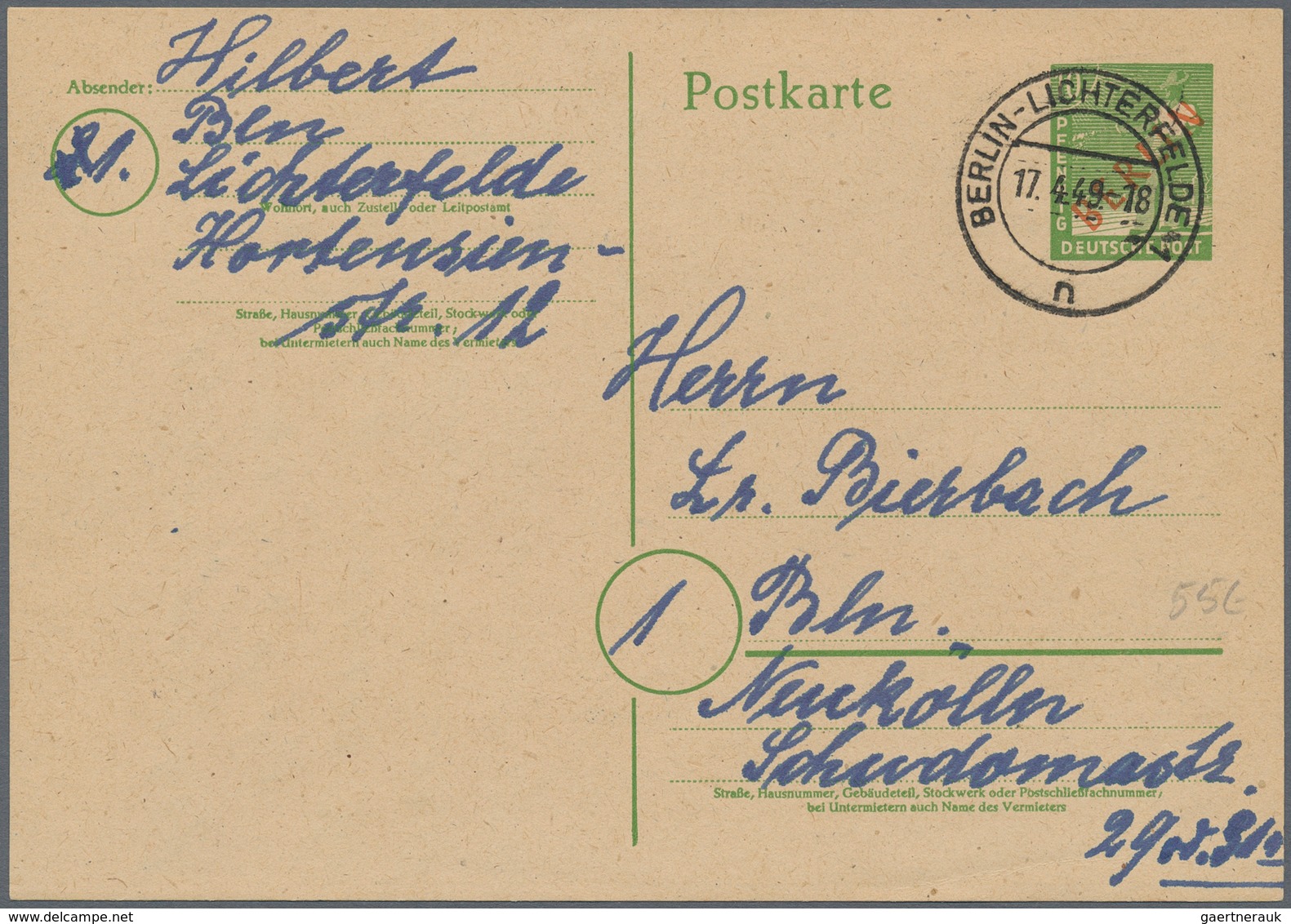 Berlin: 1948-1990, Netter Posten Mit Rund 250 Briefen, Belegen Und Ganzsachen, Ab Den Aufdruck-Ausga - Briefe U. Dokumente