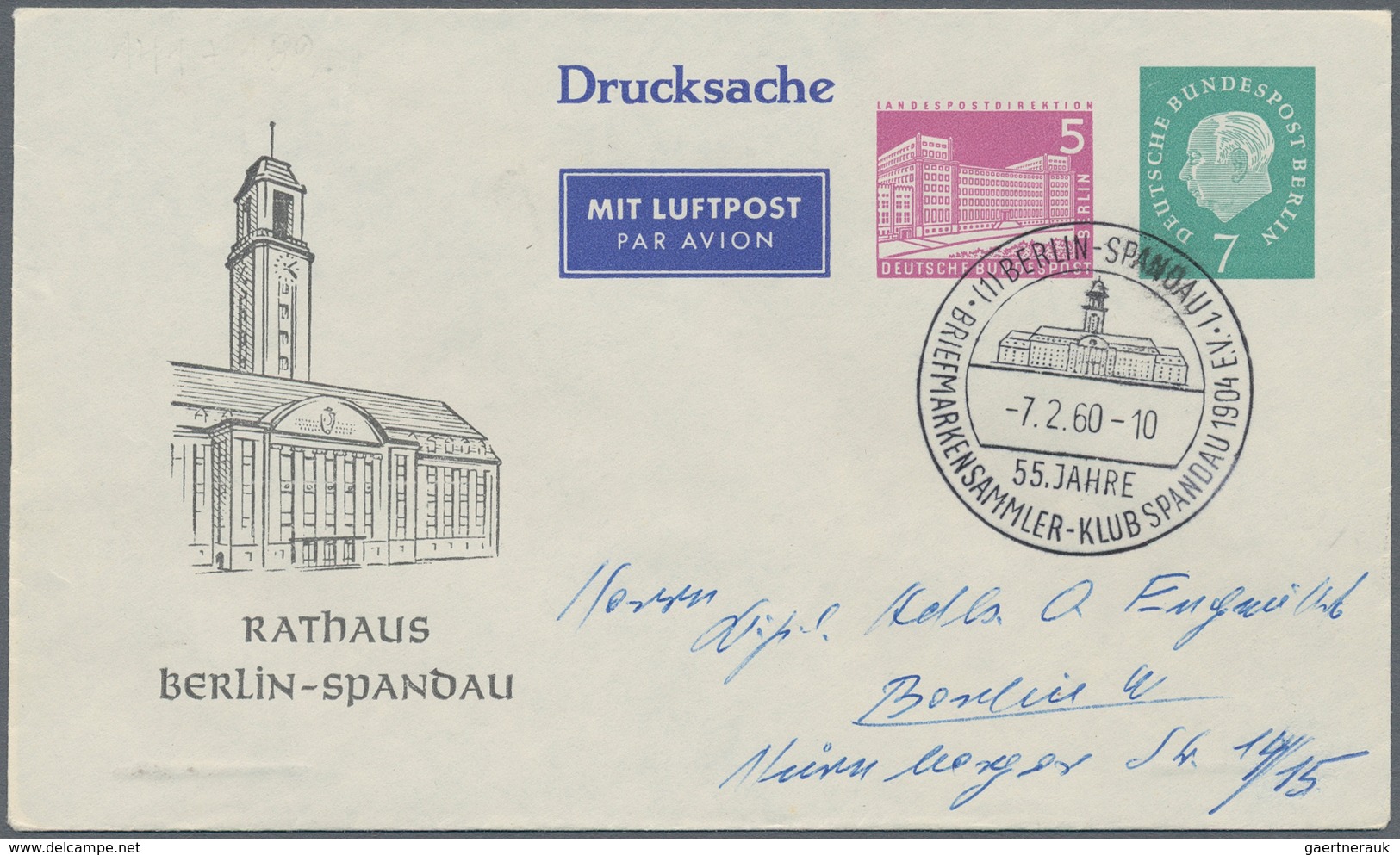 Berlin: 1948-1990, Netter Posten Mit Rund 250 Briefen, Belegen Und Ganzsachen, Ab Den Aufdruck-Ausga - Lettres & Documents