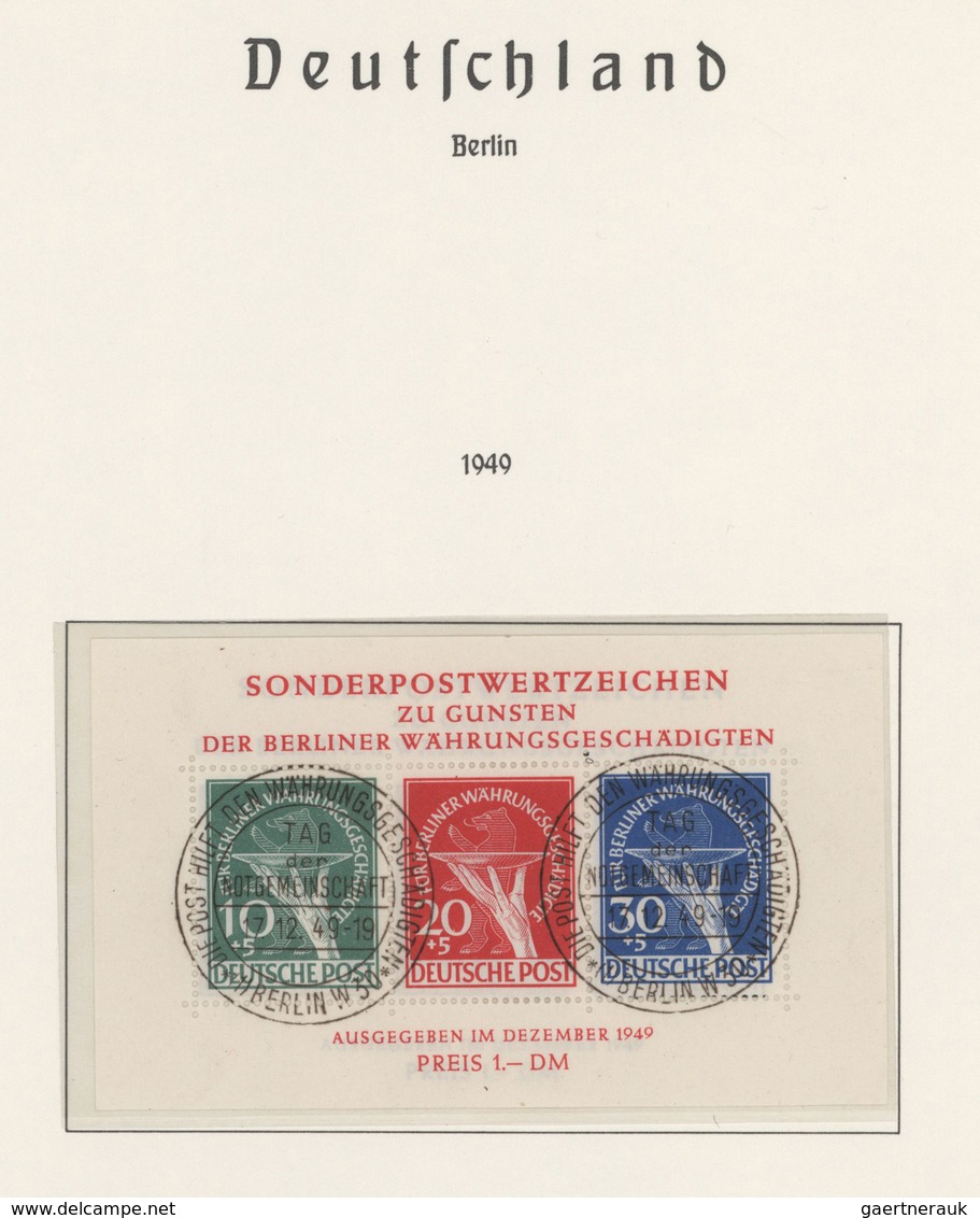 Berlin: 1948-1990, Sauber Gestempelte, Komplette Sammlung Im Vordruck, Spitzen Geprüft Oder Mit Foto - Briefe U. Dokumente