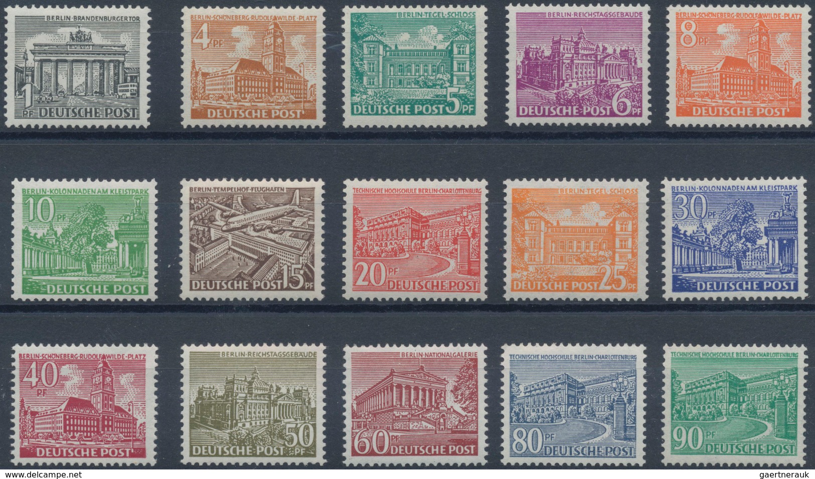 Berlin: 1949, Kompletter Jahrgang Rotaufdruck Bis Währungsgeschädigte Ohne Block, Alles Postfrisch E - Lettres & Documents