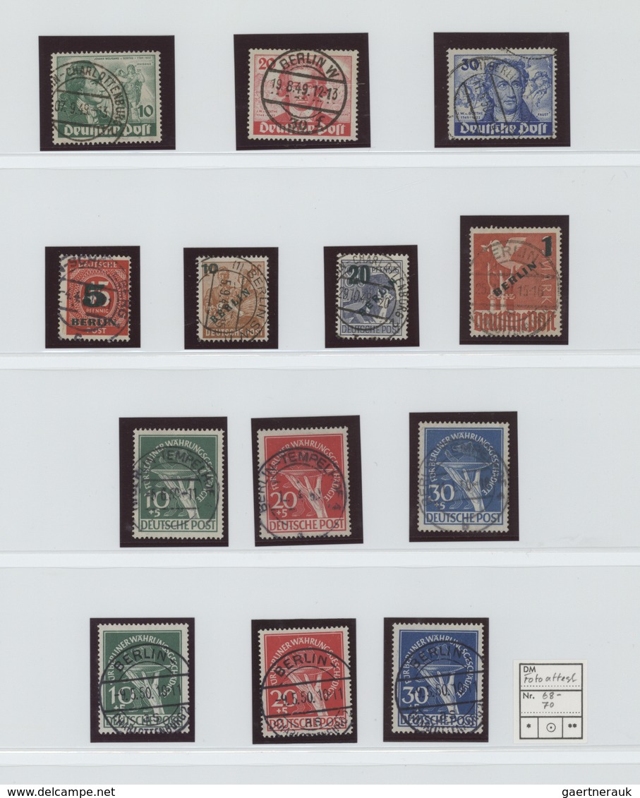 Berlin: 1949/1980, Sauber Rundgestempelte Qualitäts-Sammlung In Zwei Lindner-Ringbindern, Mit Allen - Briefe U. Dokumente