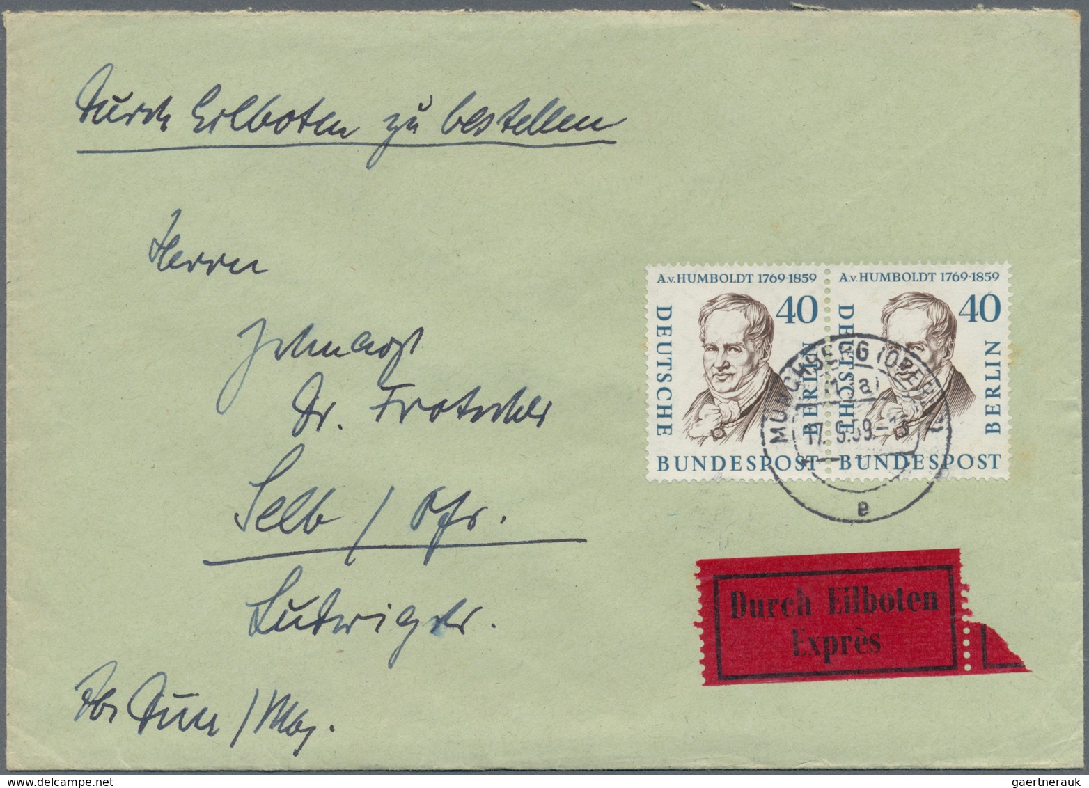 Berlin: 1952/1960, Vielseitiger Posten Von Ca. 195 Briefen Und Karten Aus Alter Familien-Korresponde - Briefe U. Dokumente