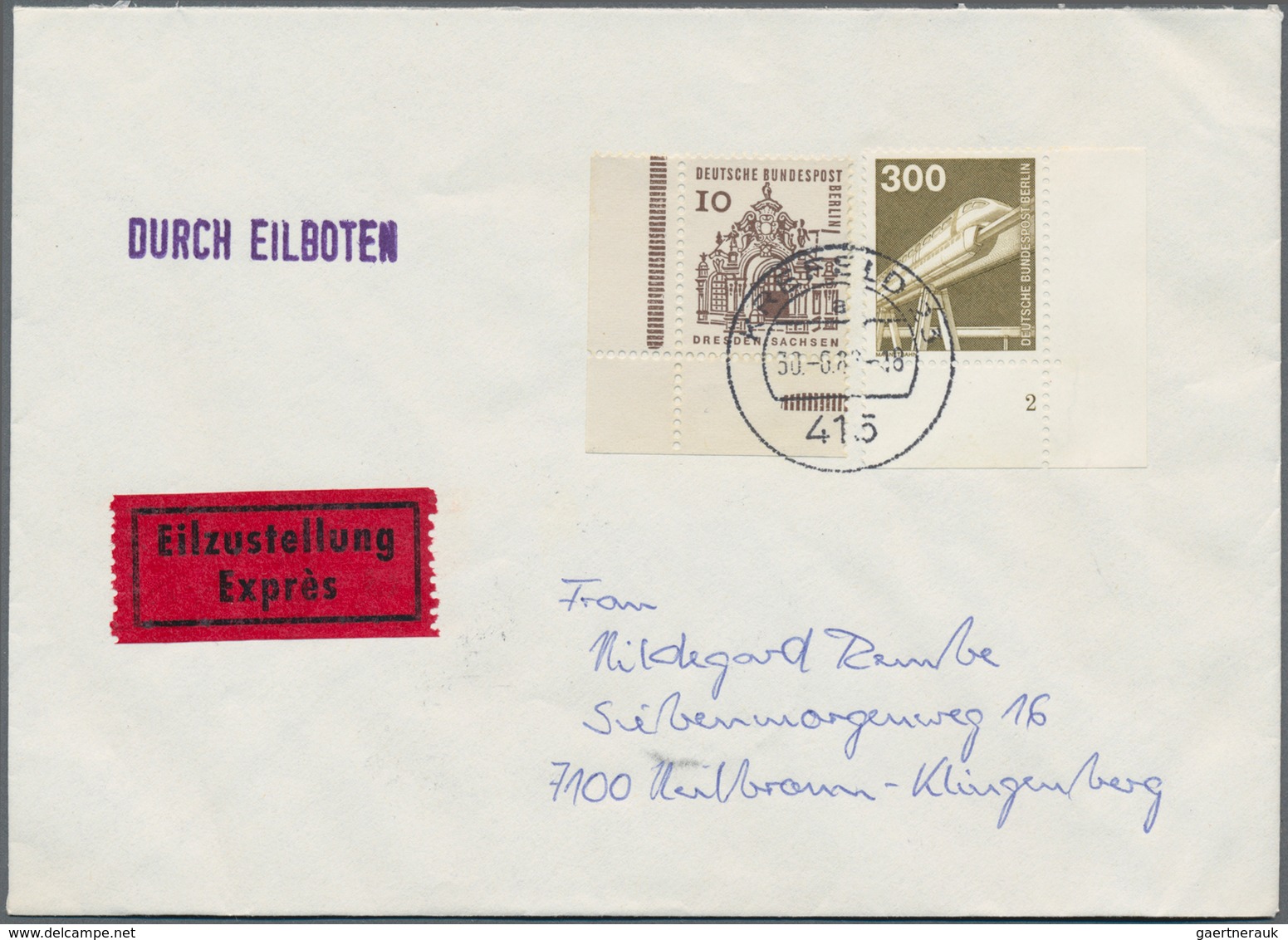 Berlin: 1958/1990, Vielseitiger Sammlungsbestand Von über 740 Briefen Und Karten, Dabei Eine Vielzah - Lettres & Documents