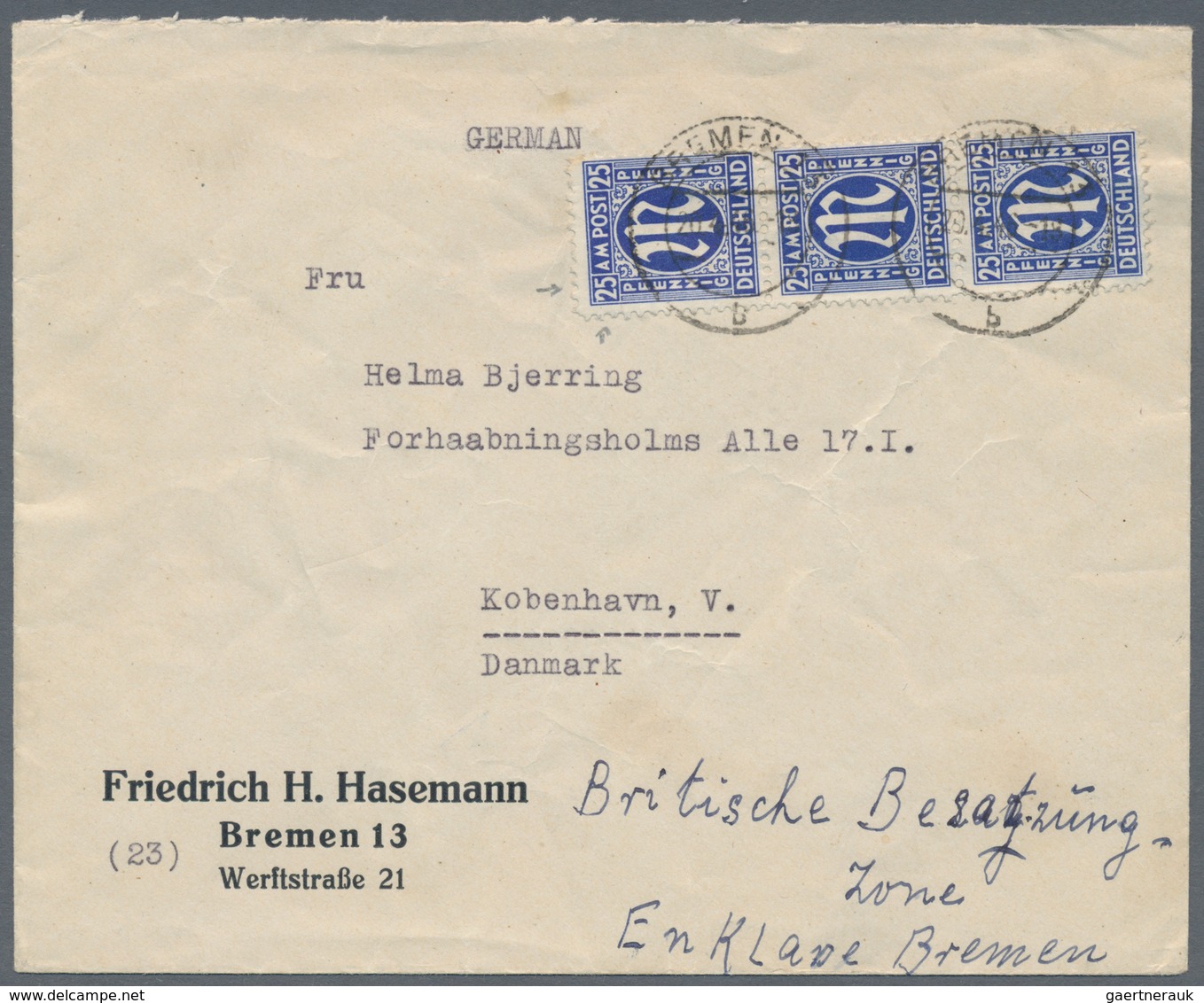 Bizone: 1945/1946, AM-POST, vielseitiger Bestand von ca. 480 Bedarfs-Briefen/-Karten in sehr guter V