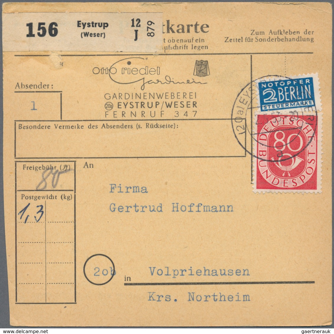 Bundesrepublik Deutschland: 1946/1955 (ca.), Bestand Von Einigen Hundert Belegen, Dabei All.Bes./Biz - Collezioni