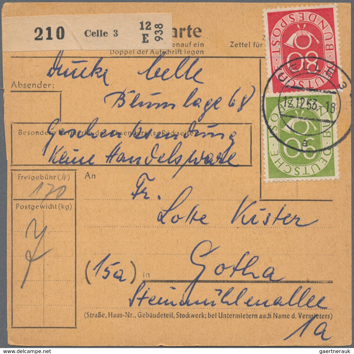 Bundesrepublik Deutschland: 1946/1955 (ca.), Bestand Von Einigen Hundert Belegen, Dabei All.Bes./Biz - Sammlungen