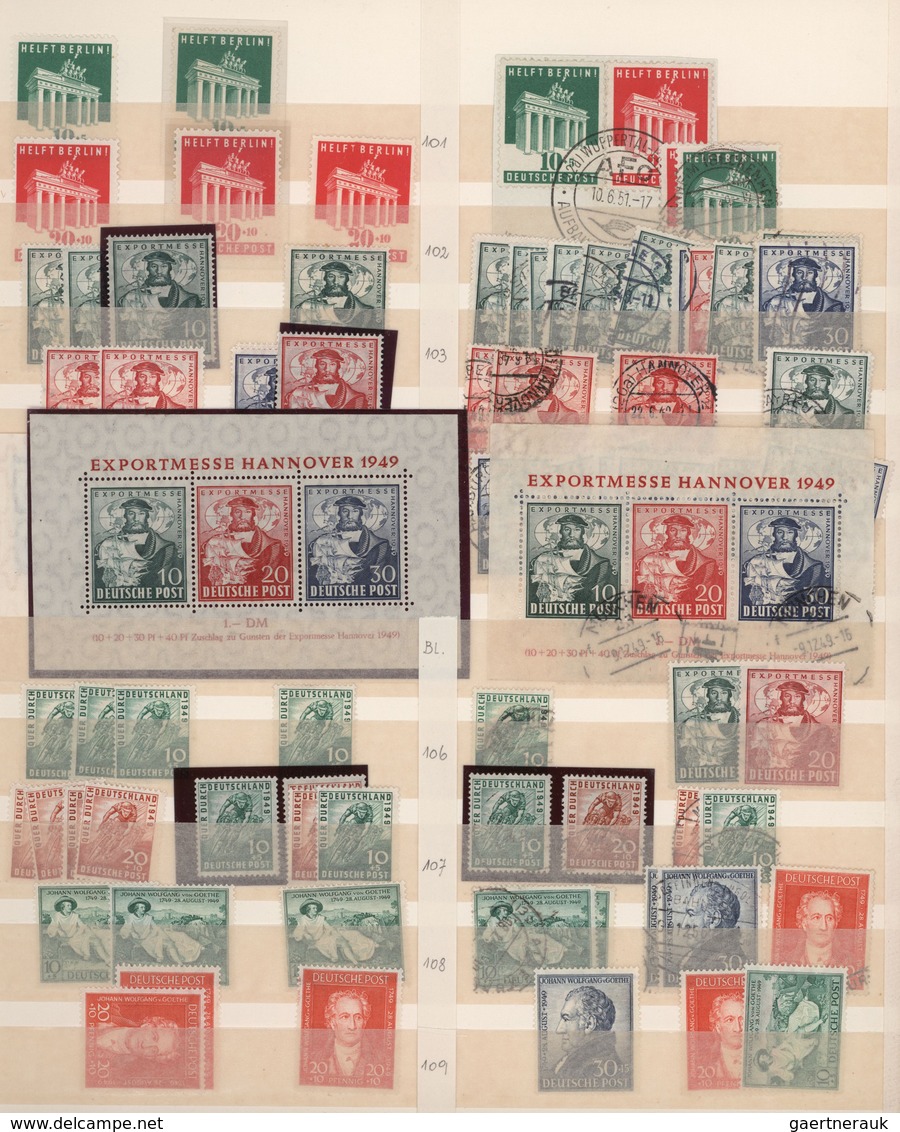 Bundesrepublik Deutschland: 1948/1965, Reichhaltiger, Parallel In Beiden Erhaltungen Geführter Lager - Collections