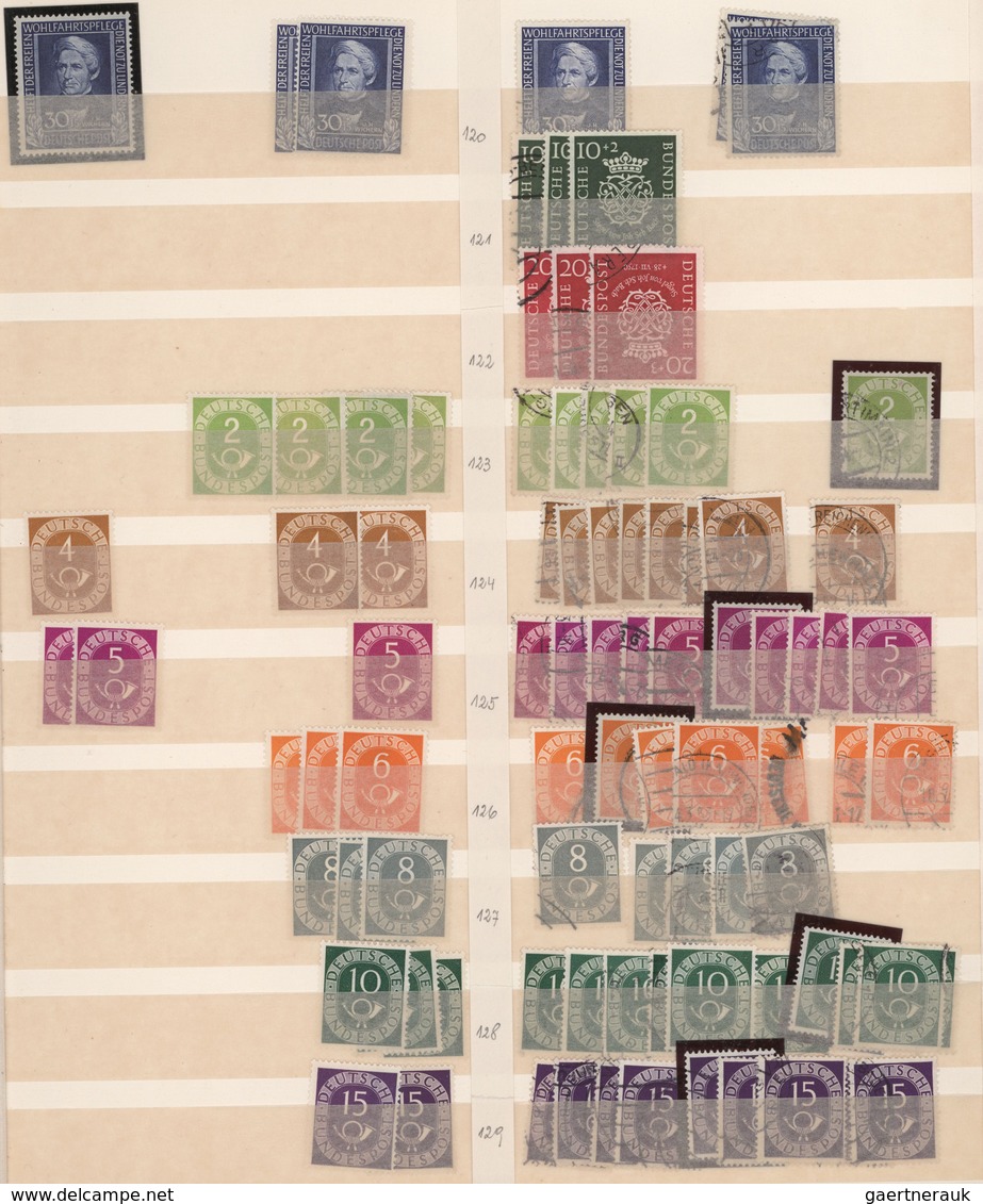 Bundesrepublik Deutschland: 1948/1965, Reichhaltiger, Parallel In Beiden Erhaltungen Geführter Lager - Collections