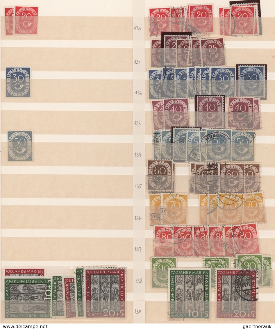 Bundesrepublik Deutschland: 1948/1965, Reichhaltiger, Parallel In Beiden Erhaltungen Geführter Lager - Collections