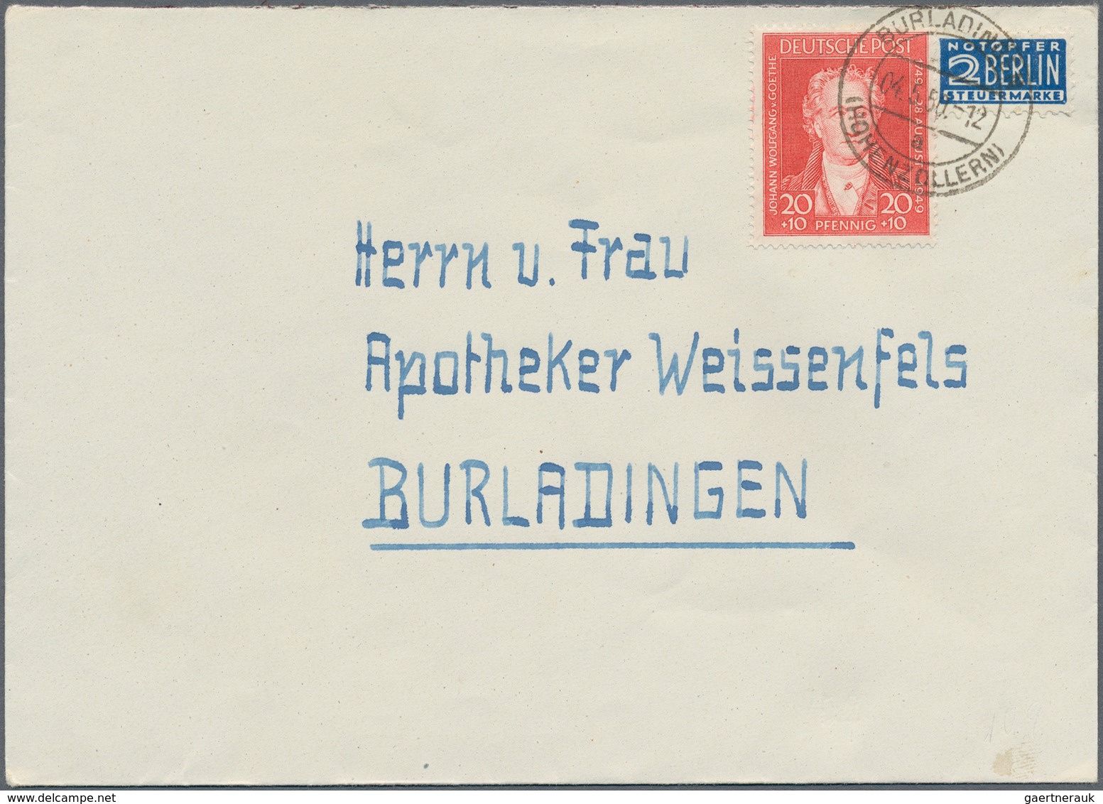 Bundesrepublik Deutschland: 1949/1953, 33 Belege Mit Interessanten Und Besseren Frankaturen Ab Bizon - Sammlungen