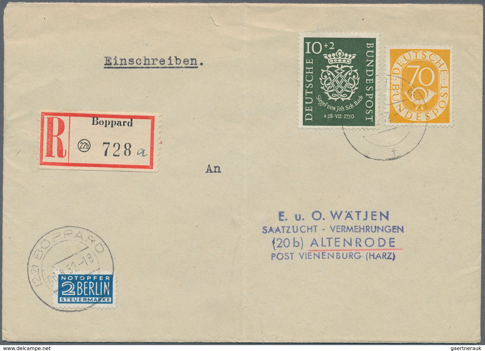 Bundesrepublik Deutschland: 1949/1990 (ca.), Meist 50er- Und Etwas 60er Jahre, Vielseitiger Bestand - Sammlungen