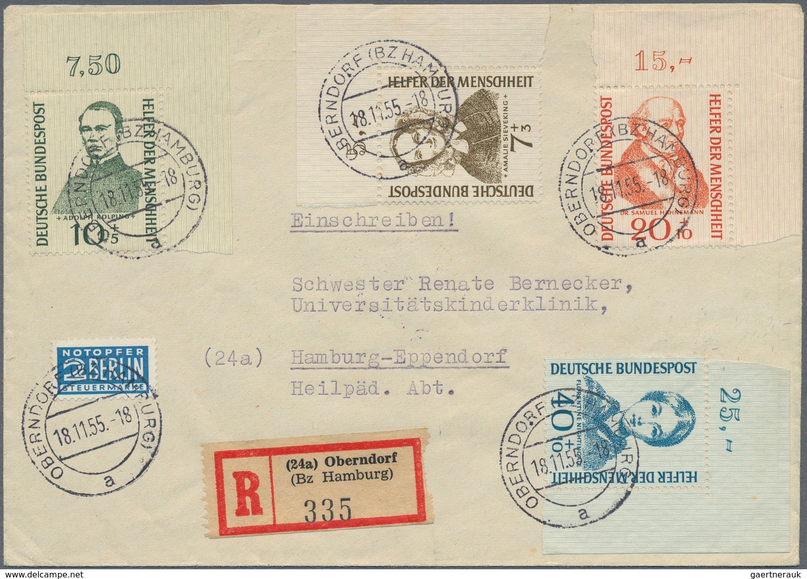 Bundesrepublik Deutschland: 1949/1990 (ca.), meist 50er- und etwas 60er Jahre, vielseitiger Bestand