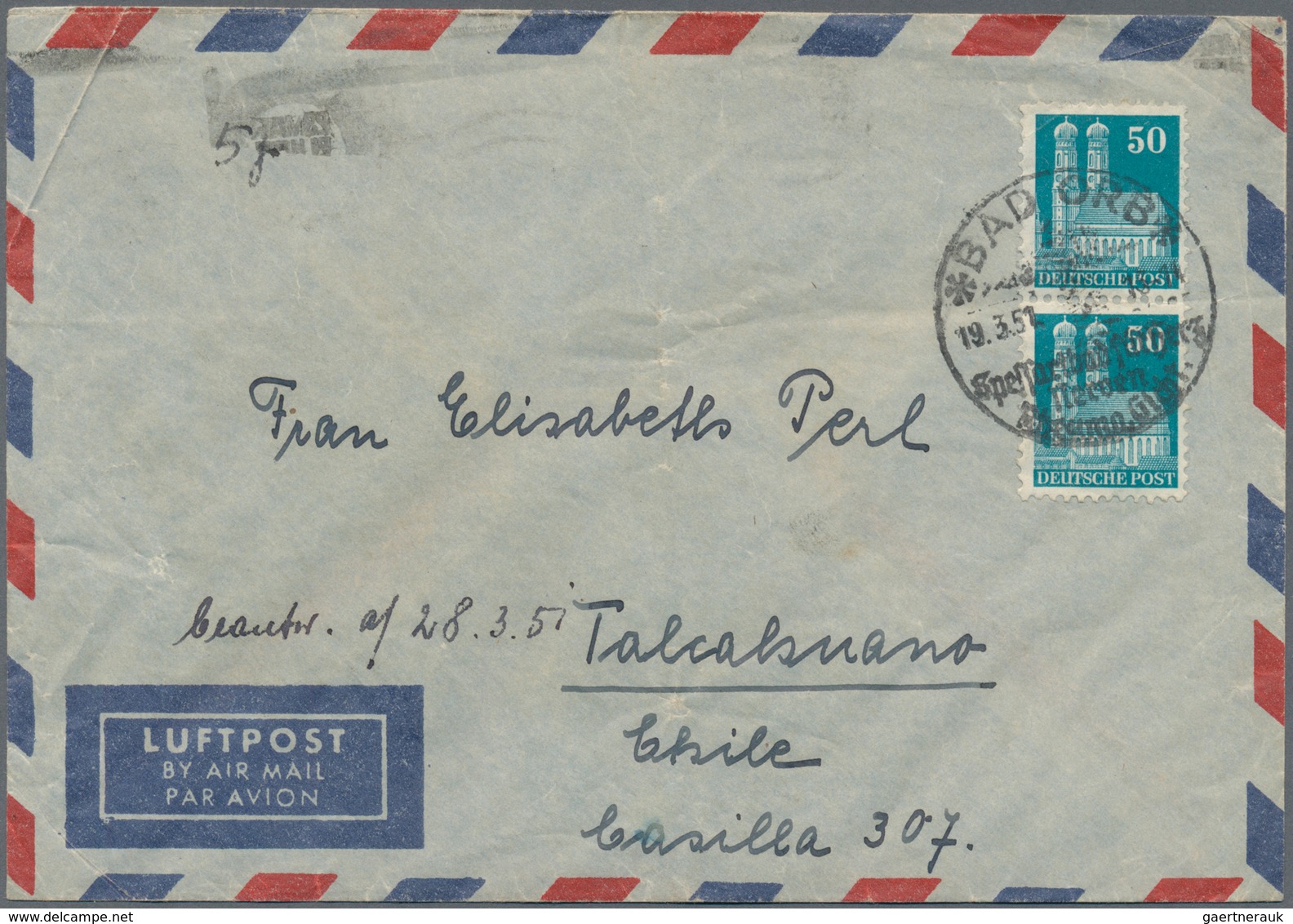 Bundesrepublik Deutschland: 1949/1990, vielseitige Partie von ca. 109 Briefen aus eine Korrespondenz