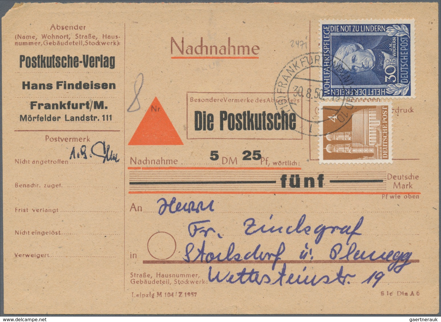 Bundesrepublik Deutschland: 1949/2019, umfassende Sammlung von ca. 4.330 Briefen und Karten, augensc