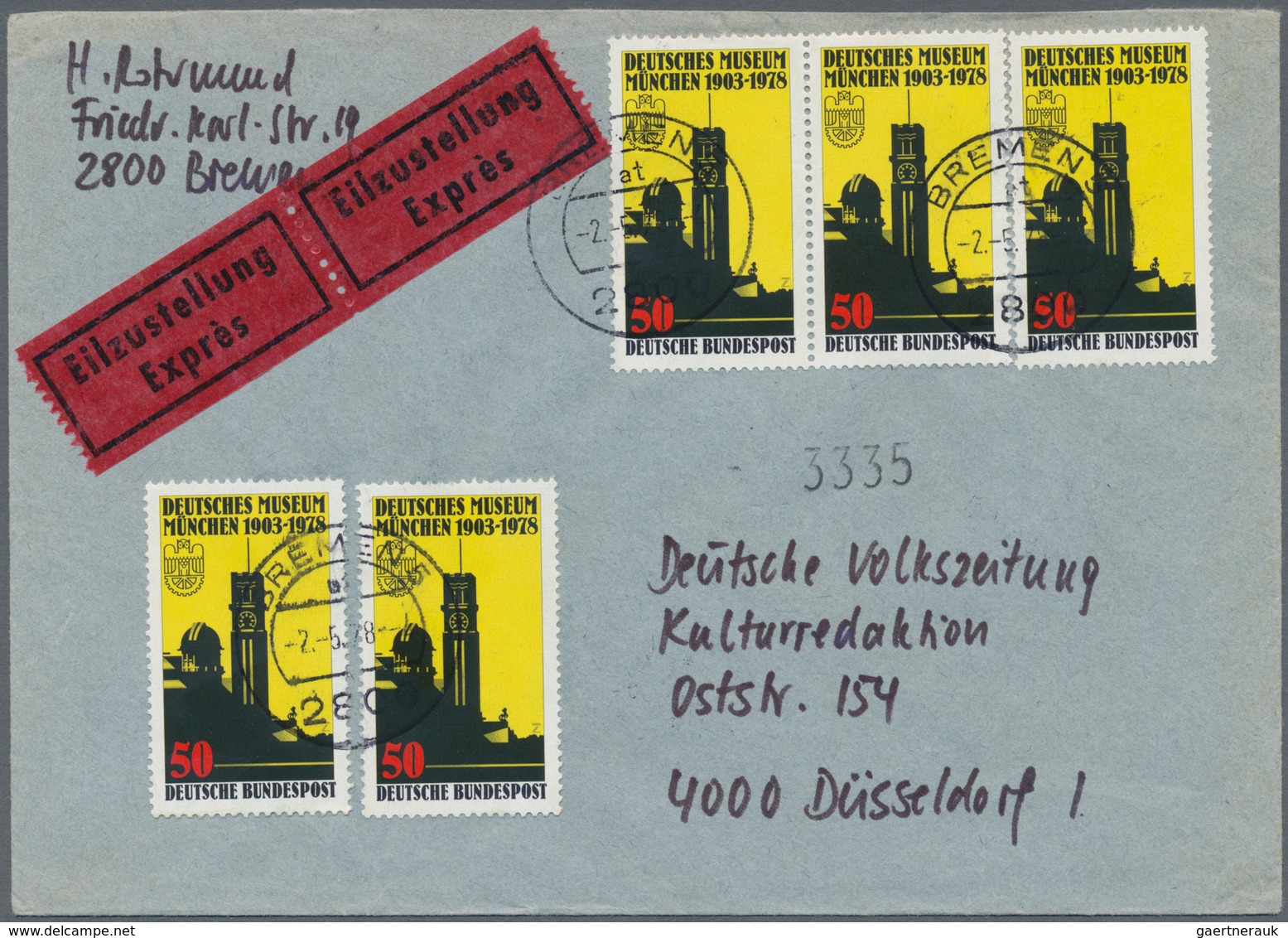 Bundesrepublik Deutschland: 1949/2019, umfassende Sammlung von ca. 4.330 Briefen und Karten, augensc