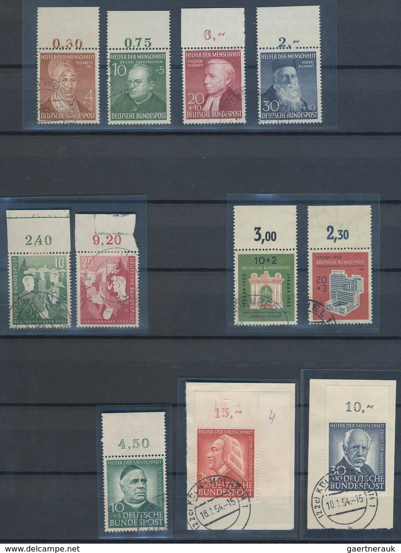 Bundesrepublik Deutschland: 1949/98, Gestempelte Sammlung Mit OBERRAND In 2 Dicken Steckalben, Die A - Collections