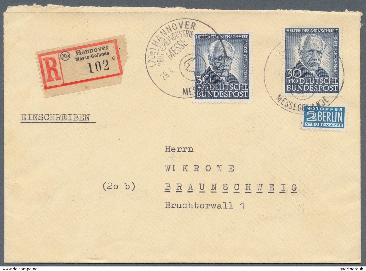 Bundesrepublik Deutschland: 1950/1960 (ca.), vielseitiger Posten von ca. 180 Briefen und Karten mit