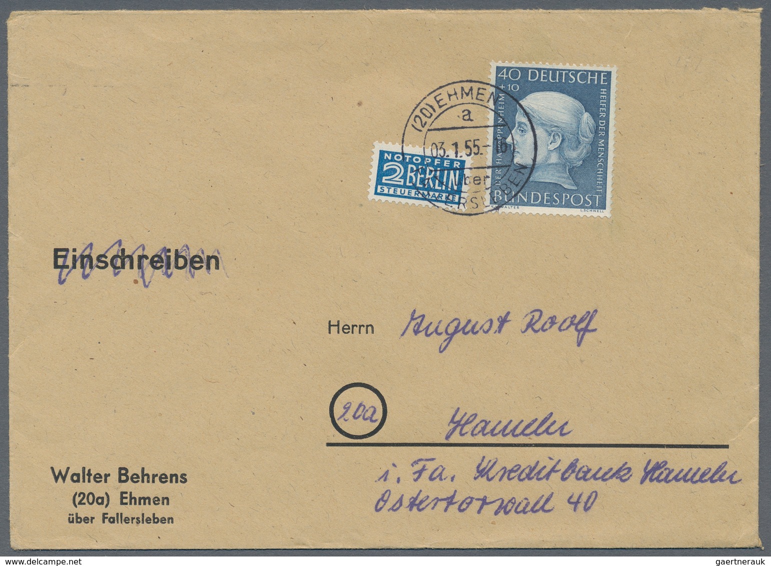 Bundesrepublik Deutschland: 1950/1960 (ca.), vielseitiger Posten von ca. 180 Briefen und Karten mit