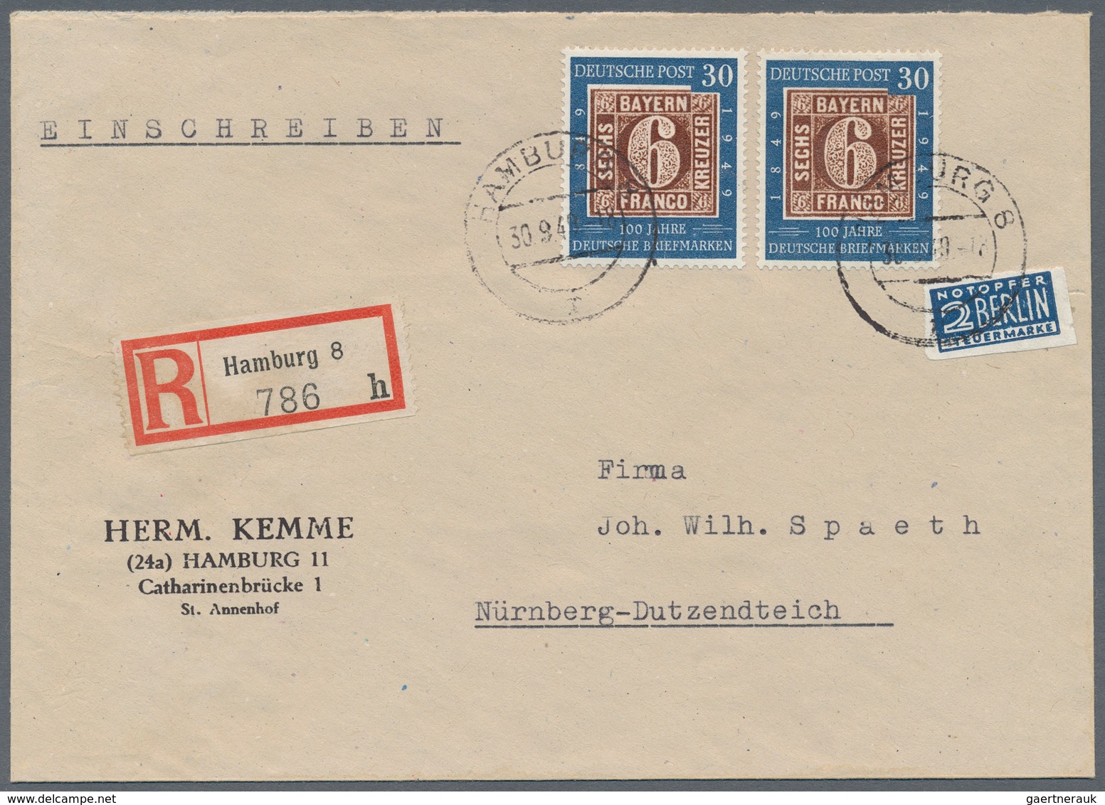 Bundesrepublik Deutschland: 1950/1960 (ca.), vielseitiger Posten von ca. 180 Briefen und Karten mit