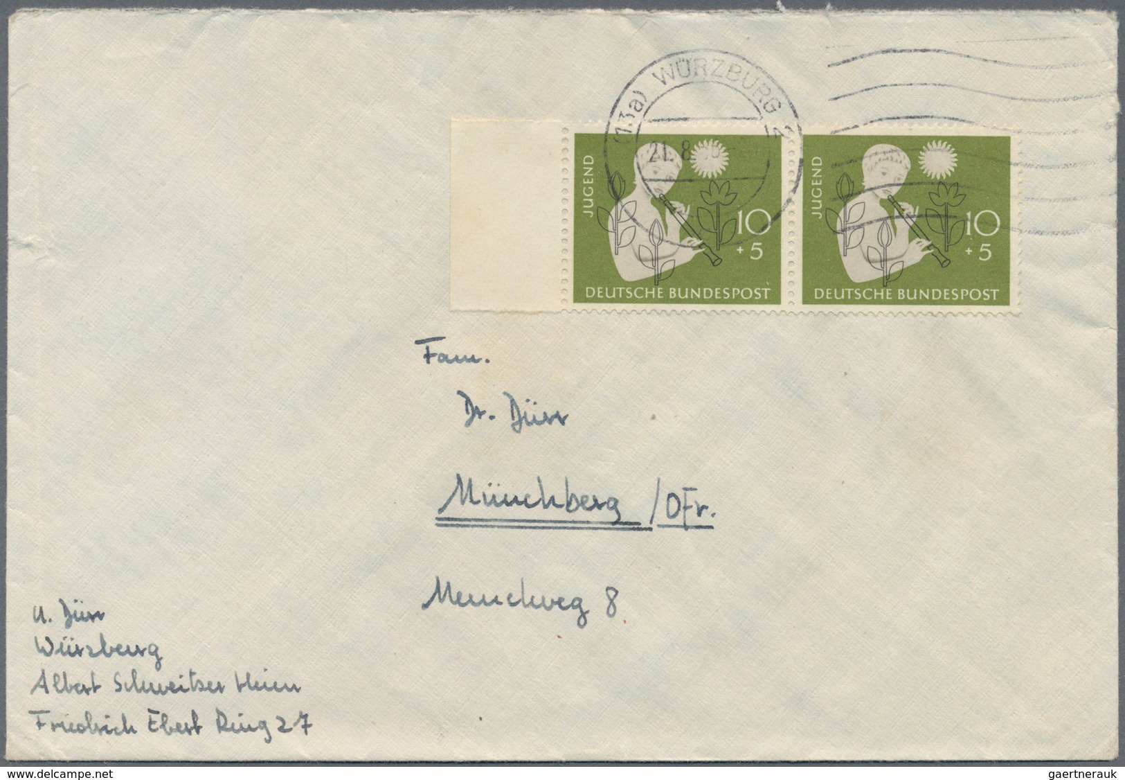 Bundesrepublik Deutschland: 1953/1961, Partie Von 61 Briefen/Karten Mit Sondermarken-Einzel- Und Meh - Collections