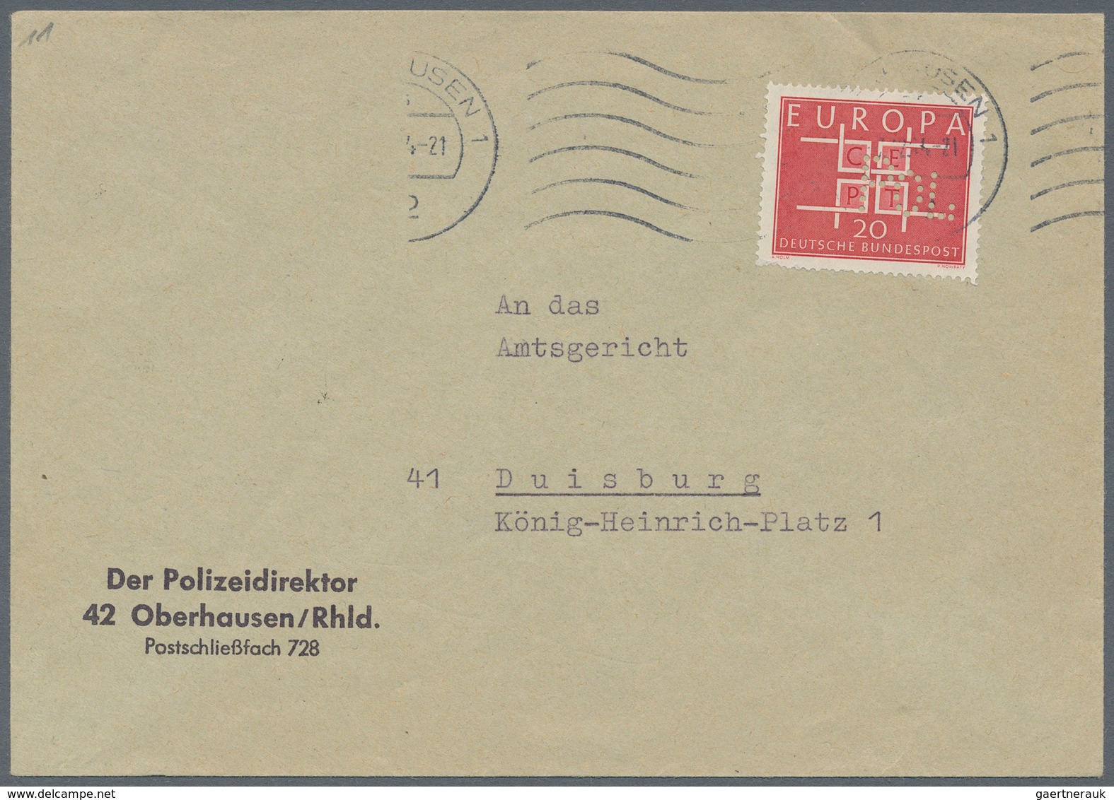 Bundesrepublik Deutschland: 1955/1986, Vielseitige Partie Von Ca. 300 Belegen, Dabei Ca. 35 Postkrie - Collections