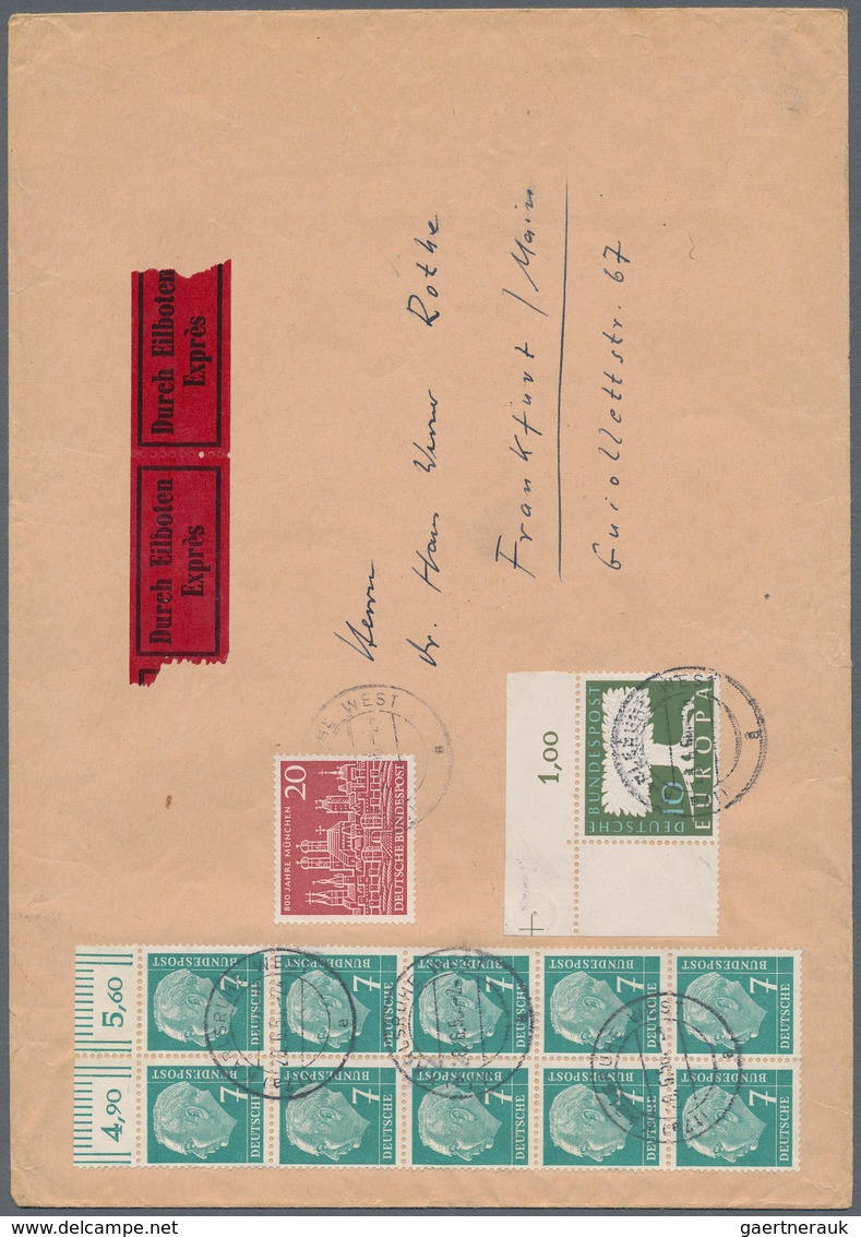 Bundesrepublik Deutschland: 1955/1986, Vielseitige Partie Von Ca. 300 Belegen, Dabei Ca. 35 Postkrie - Sammlungen
