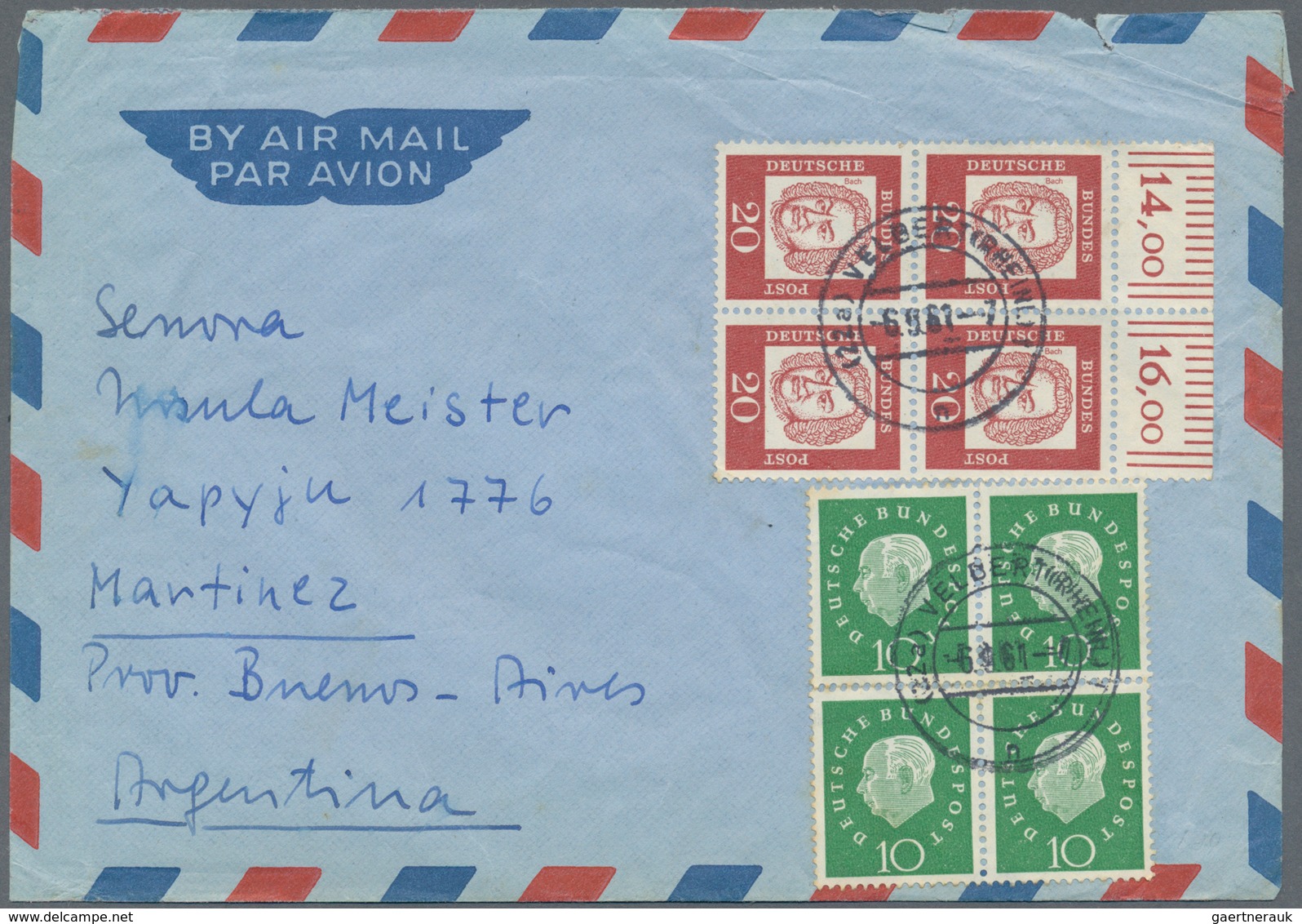 Bundesrepublik Deutschland: 1956/1997, Post Nach Übersee, Vielseitige Partie Von Ca. 68 Briefen Und - Collezioni