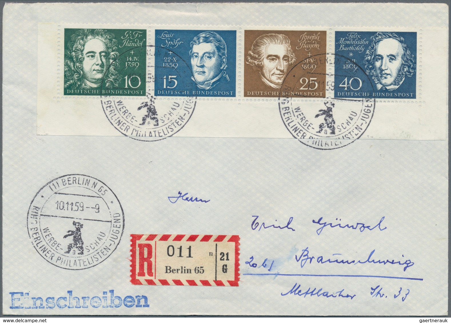 Bundesrepublik Deutschland: 1959/1964, Beethoven-Block Und Widerstandskämpfer-Block, Außergewöhnlich - Collections