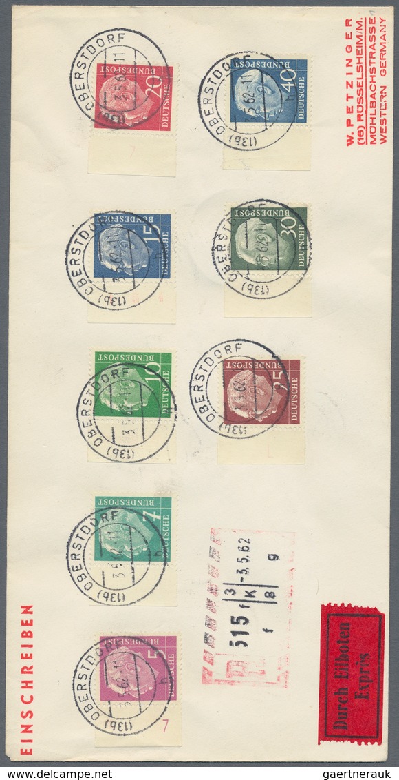 Bundesrepublik Deutschland: 1960/1964, Heuss Lumogen, Saubere Partie Von 14 Briefen Sowie Einem Groß - Sammlungen