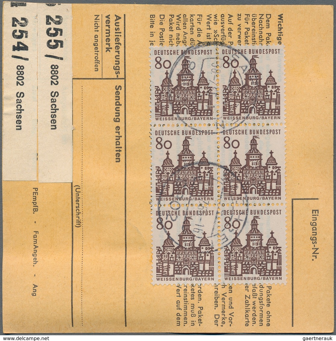 Bundesrepublik Deutschland: 1964/1973 (ca.), Reichhaltiger Bestand Von Paketkarten(stammteilen), Mei - Sammlungen